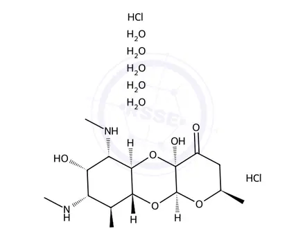 Chemical structure of Spectinomycin Dihydrochloride Pentahydrate