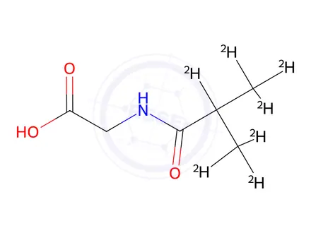 Chemical structure of N-Isobutyryl-d7-glycine