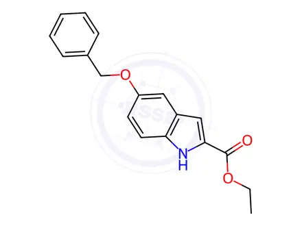 Chemical structure of Ethyl 5-(benzyloxy)-1H-indole-2-carboxylate
