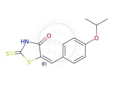 Chemical structure of (5E)-5-(4-Isopropoxybenzylidene)-2-mercapto-1,3-thiazol-4(5H)-one