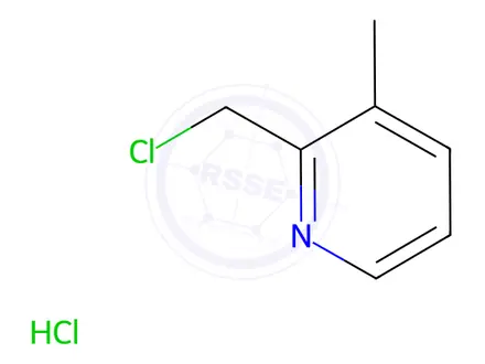 Chemical structure of 2-chloromethyl 3-methyl pyridine hydrochloride