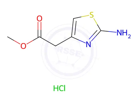 Chemical structure of (2-Amino-thiazol-4-yl)-acetic acid methyl esterhydrochloride