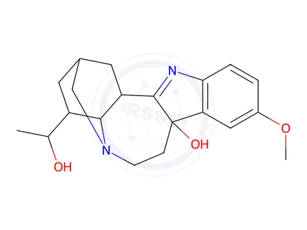 Chemical structure of (2S)-1,2,3,4,4aβ,5,6,7,7a,12bβ-Decahydro-4α-(1-hydroxyethyl)-9-methoxy-2α,5α-methanoindolo[3,2-d][1]benzazepin-7a-ol