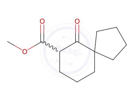 Chemical structure of SPIRO[4.5]DECANE-7-CARBOXYLIC ACID, 6-OXO-, METHYL ESTER