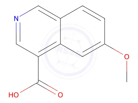 Chemical structure of 6-methoxyisoquinoline-4-carboxylic acid