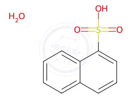 Chemical structure of Naphthalene-1-sulfonic acid hydrate