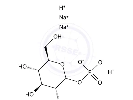 Chemical structure of ALPHA-D-GLUCOSE-1-PHOSPHATE DISODIUM SALT TETRAHYDRATE