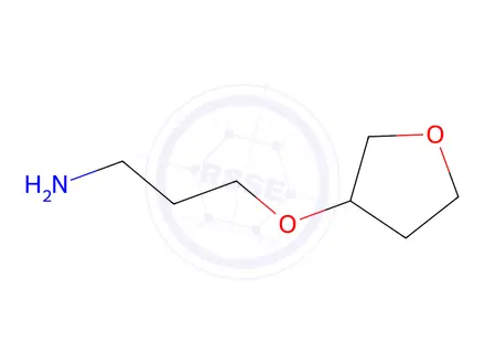 Chemical structure of 3-(3-aminopropoxy)oxolane