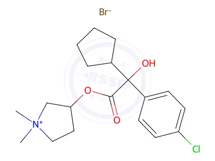 Chemical structure of Glycopyrronium Bromide EP Impurity I