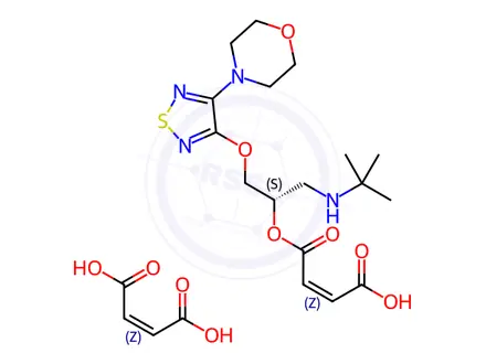 Chemical structure of Timolol Maleate-Impurity E (Maleate Salt)
