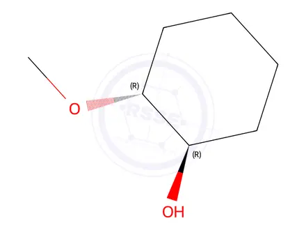 Chemical structure of (+)-trans-2-Methoxycyclohexan-1-ol