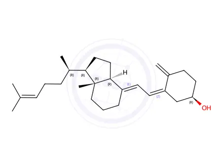 Chemical structure of 24-Dehydrocholecalciferol