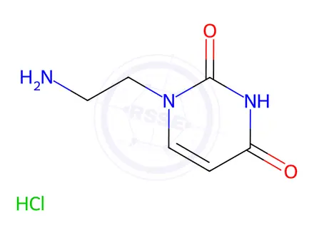 Chemical structure of 1-(2-AMino-ethyl)-1H-pyriMidine-2,4-dione hydrochloride