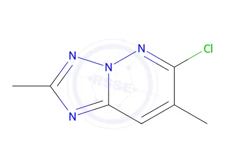 Chemical structure of 6-Chloro-2,7-dimethyl-[1,2,4]triazolo[1,5-b]pyridazine