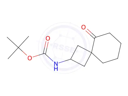 Chemical structure of Tert-butyl (5-oxospiro[3.5]Nonan-2-yl)carbamate