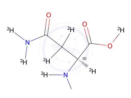 Chemical structure of L-Asparagine-D8