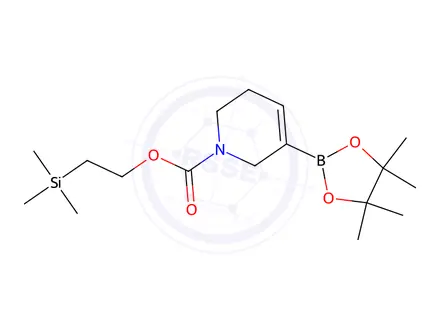Chemical structure of 2-(Trimethylsilyl)ethyl 5-(4,4,5,5-tetramethyl-1,3,2-dioxaborolan-2-yl)-3,6-dihydropyridine-1(2H)-carboxylate
