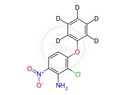 Chemical structure of Aclonifen-d5 (phenoxy-d5)