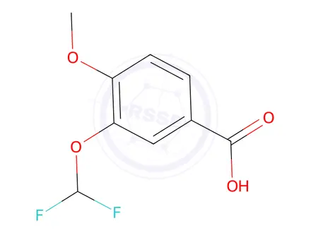 Chemical structure of 3-Difluoromethoxy-4-methoxybenzoic Acid