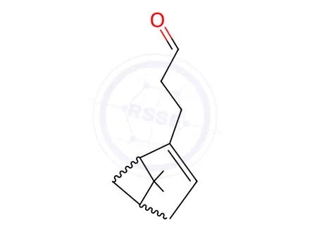 Chemical structure of 2-NORPINENE-2-PROPIONALDEHYDE,6,6-DIMETHYL