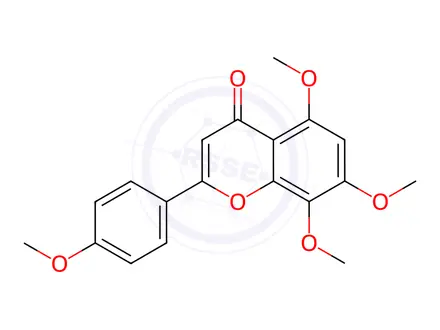 Chemical structure of 6-Demethoxytangeretin