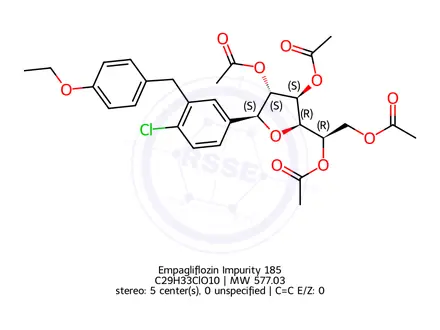 Chemical structure of Dapagliflozin Impurity 340