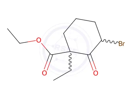 Chemical structure of Ethyl 3-bromo-1-ethyl-2-oxocyclohexanecarboxylate