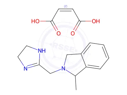 Chemical structure of BRL 44408 Maleate