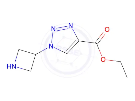 Chemical structure of Ethyl 1-(azetidin-3-yl)-1h-1,2,3-triazole-4-carboxylate