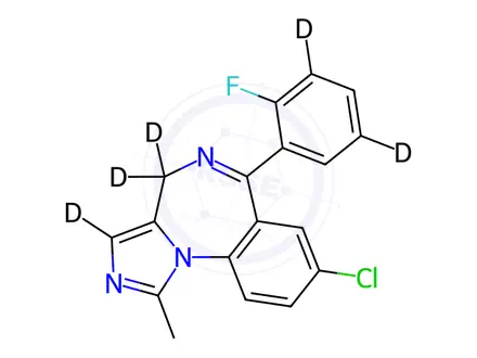 Chemical structure of Midazolam-D5