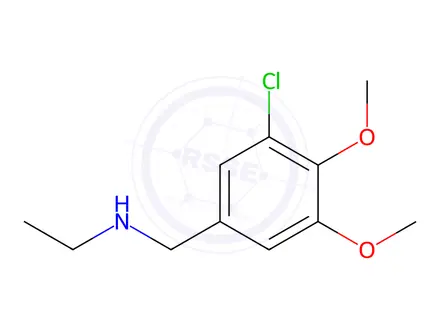 Chemical structure of N-(3-chloro-4,5-dimethoxybenzyl)ethanamine