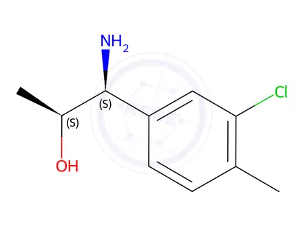 Chemical structure of (1S,2S)-1-AMINO-1-(3-CHLORO-4-METHYLPHENYL)PROPAN-2-OL