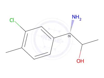 Chemical structure of (1S)-1-amino-1-(3-chloro-4-methylphenyl)propan-2-ol