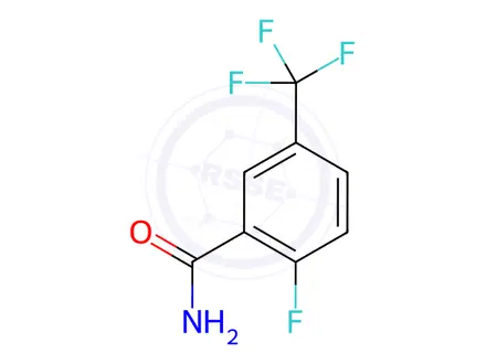 Chemical structure of 2-Fluoro-5-(trifluoromethyl)benzamide
