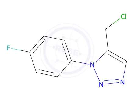 Chemical structure of 5-(Chloromethyl)-1-(4-fluorophenyl)-1H-1,2,3-triazole