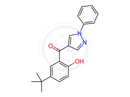 Chemical structure of (5-TERT-BUTYL-2-HYDROXYPHENYL)(1-PHENYL-1H-PYRAZOL-4-YL)METHANONE