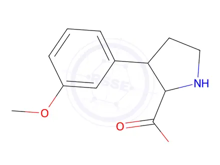 Chemical structure of 3-(3-Methoxyphenyl)pyrrolidine-2-carboxylic acid
