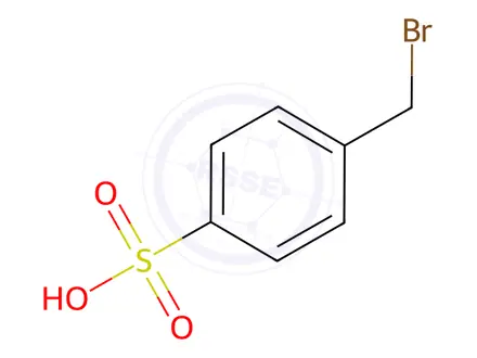 Chemical structure of 4-(bromomethyl)benzenesulfonic acid