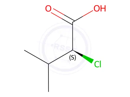 Chemical structure of (S)-2-Chloro-3-methylbutyric Acid