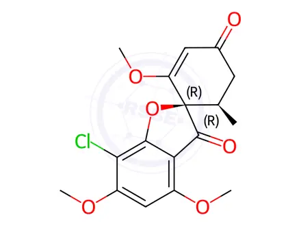Chemical structure of Epigriseofulvin