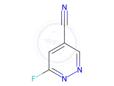 Chemical structure of 6-fluoropyridazine-4-carbonitrile
