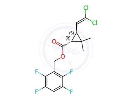 Chemical structure of Transfluthrin