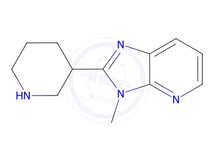 Chemical structure of 3-Methyl-2-(piperidin-3-yl)-3h-imidazo[4,5-b]pyridine