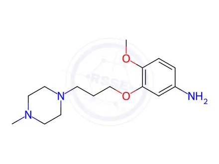 Chemical structure of 4-Methoxy-3-(3-(4-methylpiperazin-1-yl)propoxy)aniline