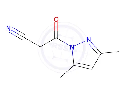 Chemical structure of 3-(3,5-dimethyl-1H-pyrazol-1-yl)-3-oxopropanenitrile