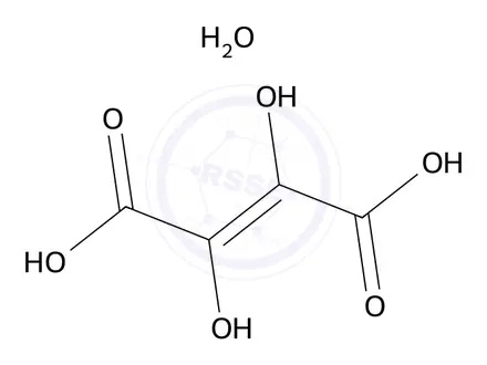 Chemical structure of 199926-38-0 7166AF C4H4O6.H2O Dihydroxyfumaric acid hydrate