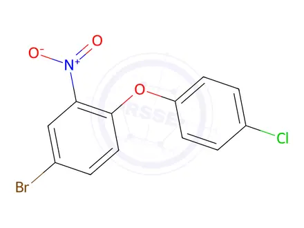 Chemical structure of 4-Bromo-1-(4-chlorophenoxy)-2-nitrobenzene