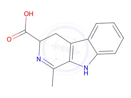 Chemical structure of 1-methyl-3,4-dihydro-beta-carboline-3-carboxylic acid