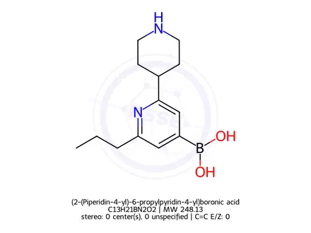Chemical structure of (2-(Piperidin-4-yl)-6-propylpyridin-4-yl)boronic acid