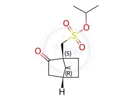 Chemical structure of (S,R)-Camphorsulfonic acid Isopropyl Ester